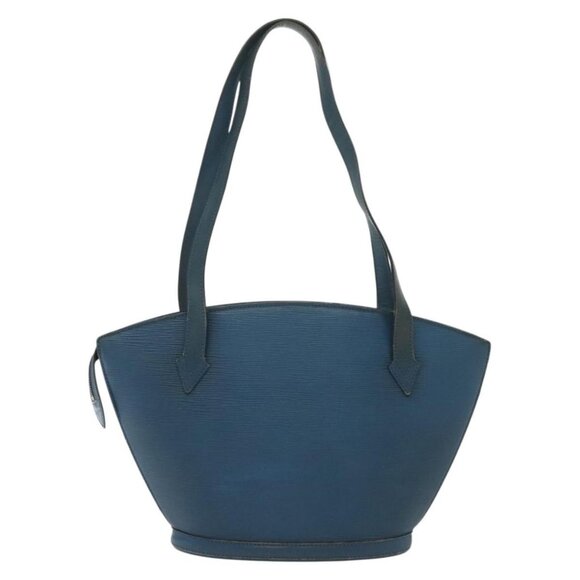 LOUIS VUITTON Epi Saint Jacques Poignees Long Bag Blue LV Auth - Picture 3 of 16